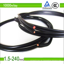 Cable fotovoltaico solar de cobre estañado aprobado por TUV de 6 mm2